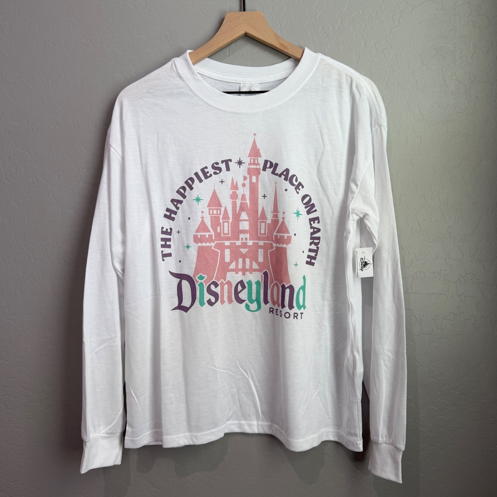 Disney Parks Disneyland Resort Cinderella Castle Long‎ Sleeve Large NWT